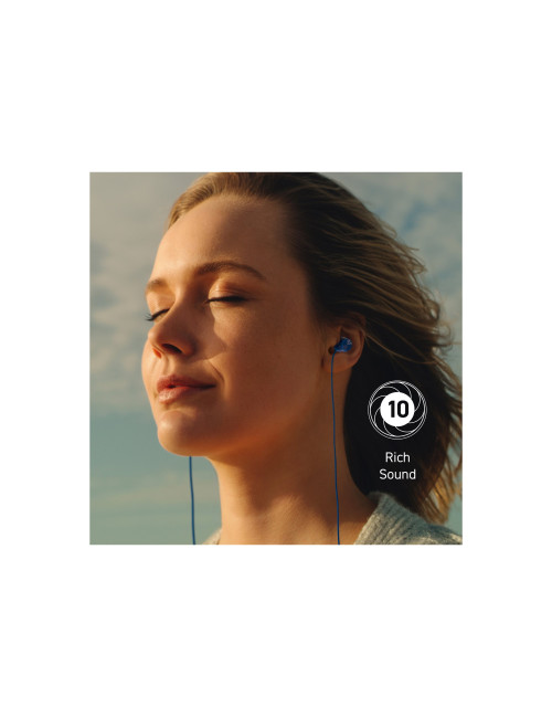 Panasonic Earphones | RP-TCM225DEA | Wired | In-Ear | Microphone | Blue