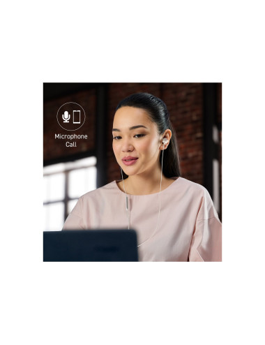 Panasonic Earphones | RP-TCM225DEW | Wired | In-Ear | Microphone | White