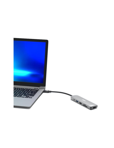 PORT CONNECT Docking Type C 5 in 1 - 1 x 4K HDMI - PD 100W - Retail BtoC Only | PORT CONNECT