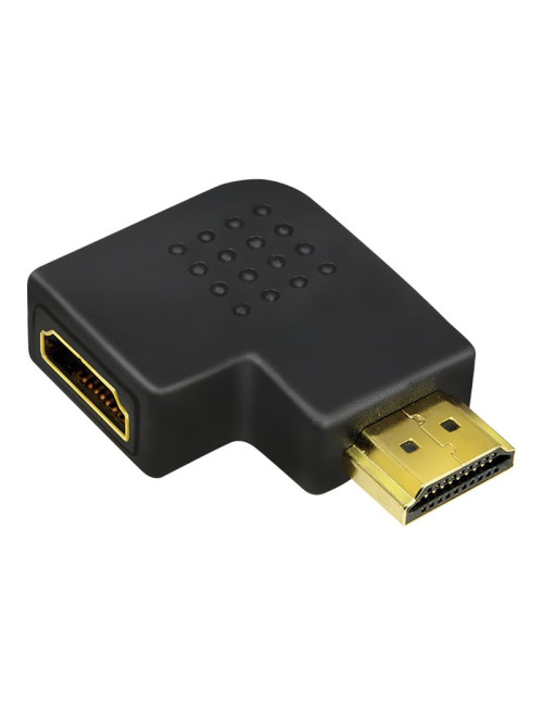 HDMI Adapter, AM to AF in 90 degree flat angled | Logilink