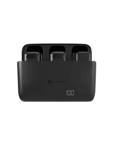 Natec | Microphone | Radium 251 | Built-in microphone | Wireless | Black