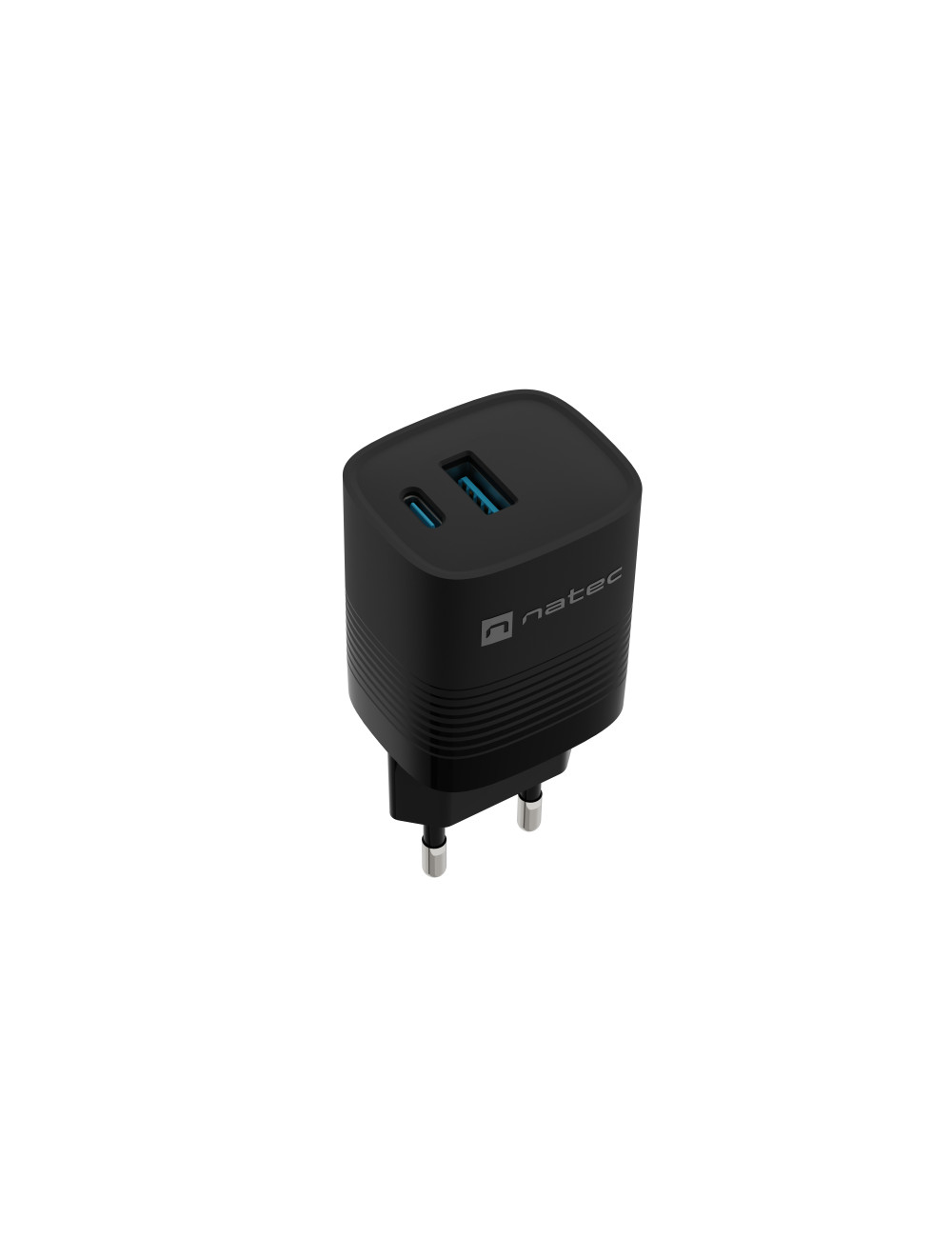 Natec Ribera USB Charger, 1x USB-A, 1x USB-C, 300 W | NUC-2141