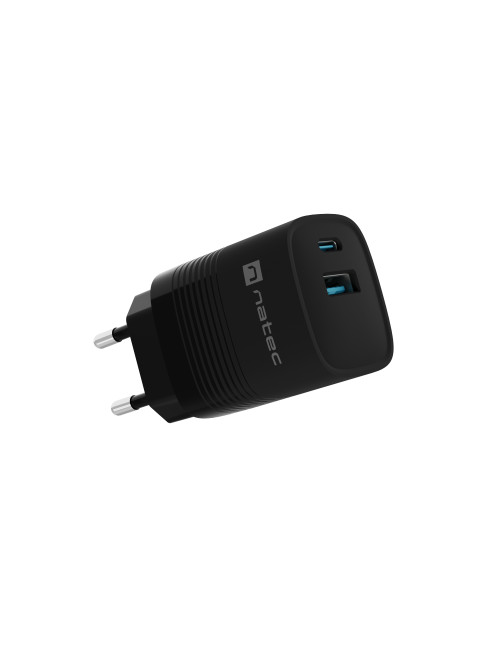 Natec Ribera USB Charger, 1x USB-A, 1x USB-C, 300 W | NUC-2141