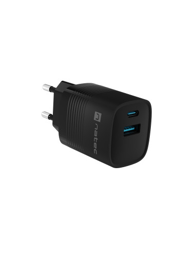 Natec Ribera USB Charger, 1x USB-A, 1x USB-C, 300 W | NUC-2141