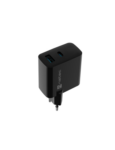 Natec Ribera USB Charger, 1x USB-A, 1x USB-C, 65W | NUC-2145
