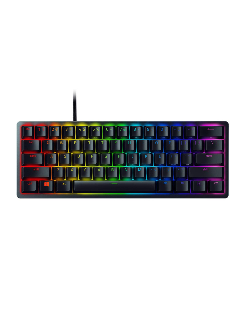 Razer | Huntsman Mini | Black | Gaming keyboard | Wired | RGB LED light | US | Linear Optical RED