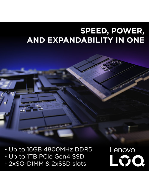 Lenovo LOQ 15IAX9 | Luna Grey | 15.6 " | IPS | FHD | 1920 x 1080 pixels | Intel Core i5 | i5-12450HX | 24 GB | SO-DIMM DDR5 | So