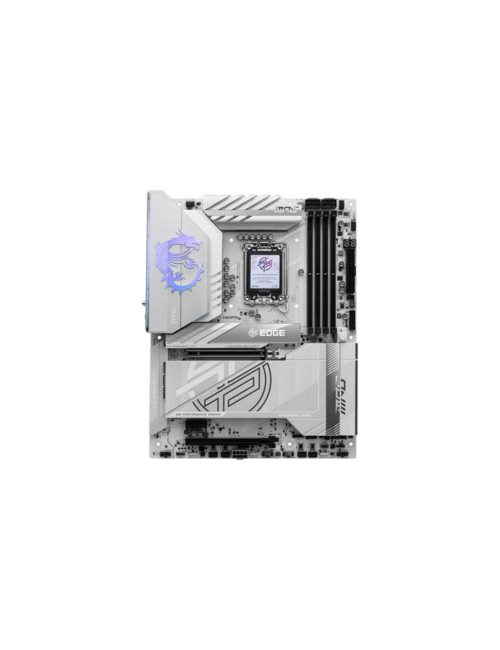 MSI MPG Z890 EDGE TI WIFI | Processor family Intel | Processor socket LGA1851 | Supported hard disk drive interfaces SATA, M.2 |