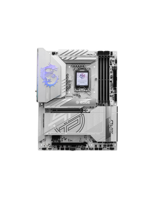 MSI MPG Z890 EDGE TI WIFI | Processor family Intel | Processor socket LGA1851 | Supported hard disk drive interfaces SATA, M.2 |