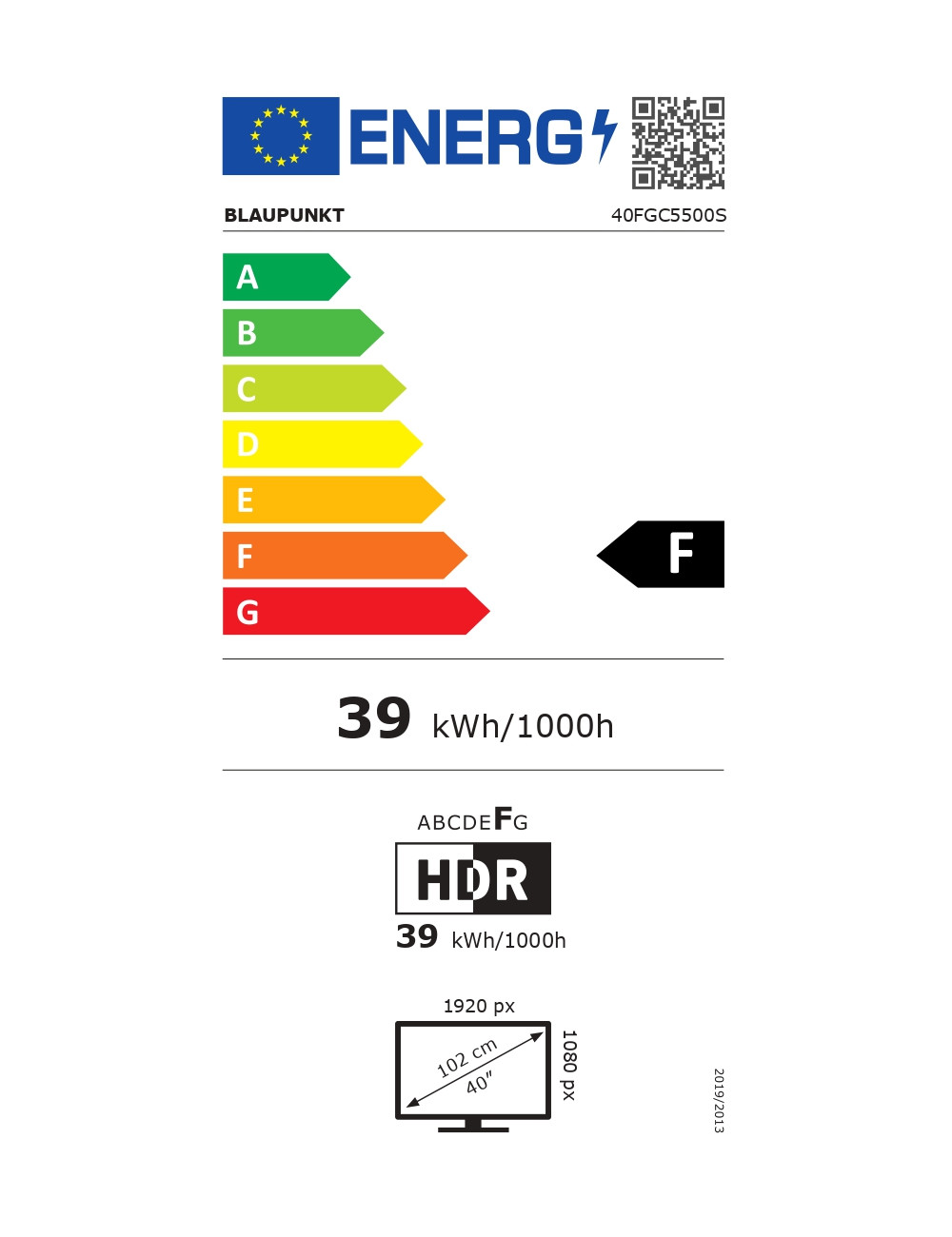 Blaupunkt LED TV | 40FGC5500S | 40 | Smart TV | Google TV | FHD