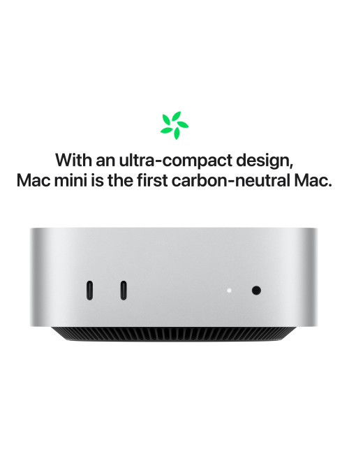Apple Mac | Mini | Desktop | Apple M4 | Internal memory 16 GB | Solid-state drive capacity 512 GB | No Optical Drive | Keyboard 