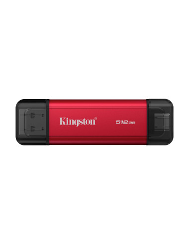 Kingston Dual Portable Solid-State Drive, USB Type-A and Type-C | 512 GB | Solid-state drive interface USB 3.2 Gen 2 | Read spee
