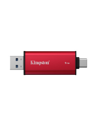 Kingston Dual Portable Solid-State Drive, USB Type-A and Type-C | 1000 GB | Solid-state drive interface USB 3.2 Gen 2 | Read spe