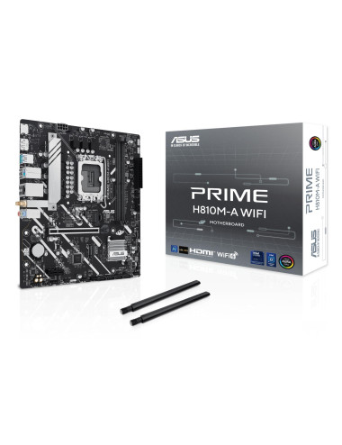 Mainboard|ASUS|Intel H810|LGA1851|Micro-ATX|Memory DDR5|Memory slots 2|PRIMEH810M-AWIFI