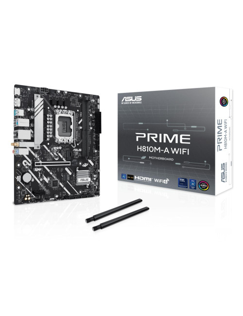 Mainboard|ASUS|Intel H810|LGA1851|Micro-ATX|Memory DDR5|Memory slots 2|PRIMEH810M-AWIFI
