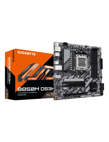 Mainboard|GIGABYTE|AMD B850|Socket AM5|micro ATX|RAM DDR5-SDRAM|4xSlots|2xNumber of M.2 (M) slots|B850MDS3H1.2
