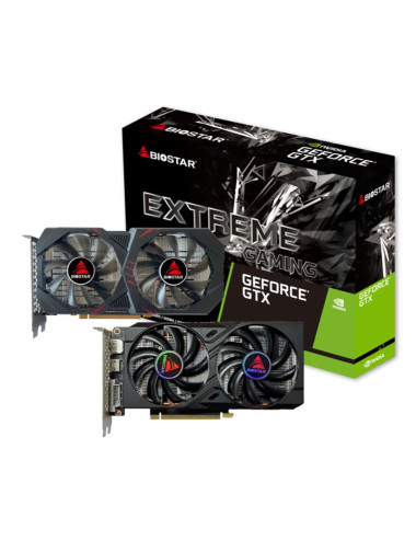 Graphics Card|BIOSTAR|NVIDIA GeForce GTX 1660 TI|6 GB|GDDR6|192 bit|PCIE 3.0 16x|GPU 1500 MHz|Dual Slot Fansink|1xDVI-D|1xHDMI|1