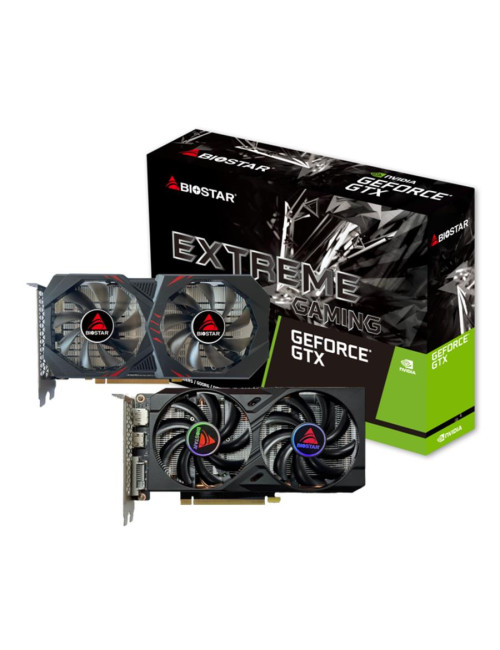 Graphics Card|BIOSTAR|NVIDIA GeForce GTX 1660 TI|6 GB|GDDR6|192 bit|PCIE 3.0 16x|GPU 1500 MHz|Dual Slot Fansink|1xDVI-D|1xHDMI|1