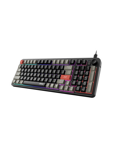 MSI FORGE GK110 US | Gaming keyboard | Wired | US | Black | USB 2.0 | Membrane