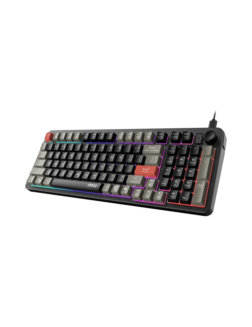 MSI FORGE GK110 US | Gaming keyboard | Wired | US | Black | USB 2.0 | Membrane