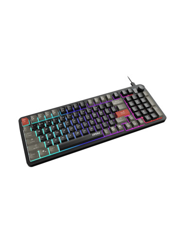 MSI FORGE GK110 US | Gaming keyboard | Wired | US | Black | USB 2.0 | Membrane