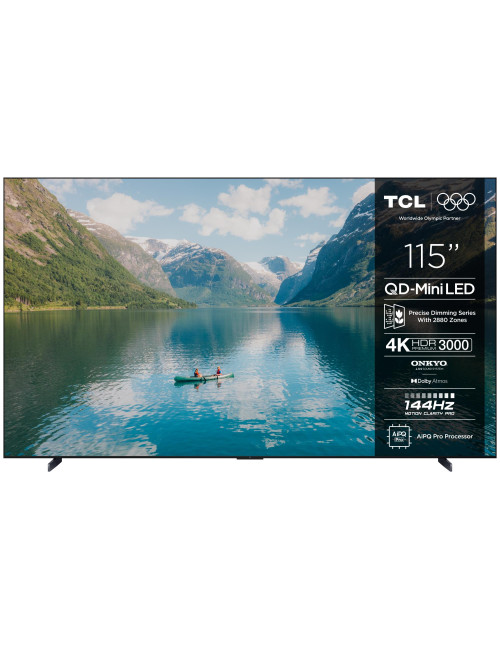TV Set|TCL|115 "|4K Ultra HD|3840 x 2160 pixels|Flat|16:9|QD-Mini LED|115C7K
