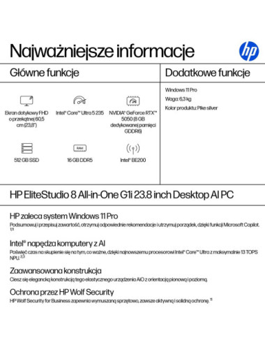 HP EliteStudio 8 AiO G1i...