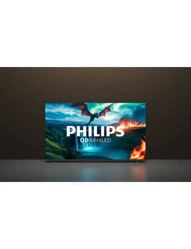 Philips QD MiniLED 4K TV | 75MLED820/12 | 75 | Smart TV | TITAN OS | UHD | Black