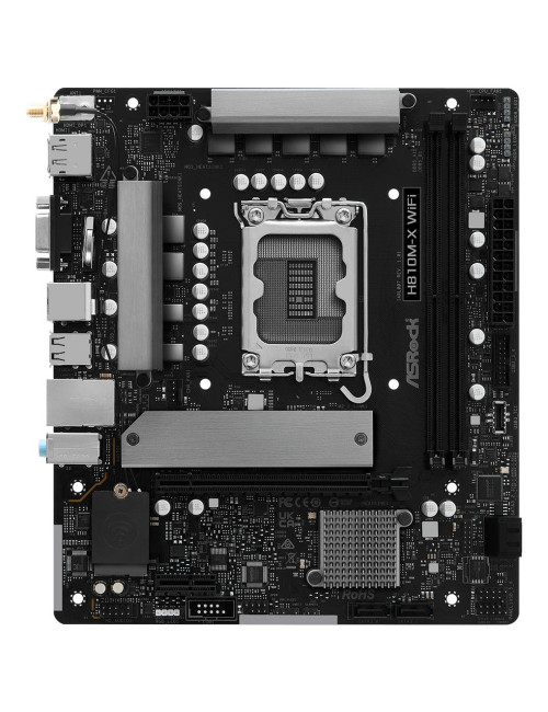 Mainboard|ASROCK|Intel H810|LGA 1851 (Socket V1)|micro ATX|RAM DDR5-SDRAM|2xSlots|Wi-Fi Yes|Bluetooth Yes|1xNumber of M.2 (M) sl
