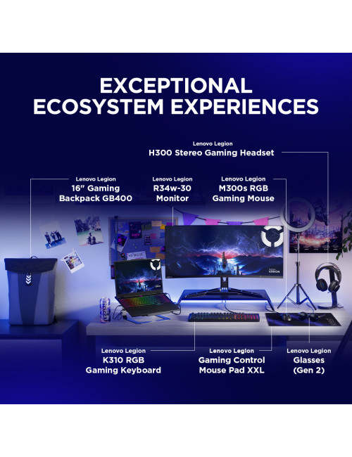 Lenovo Legion 5 15IRX10 | Eclipse Black | 15.1 " | OLED | WQXGA | 2560 x 1600 pixels | Intel Core i7 | i7-13650HX | 24 (2x12) GB