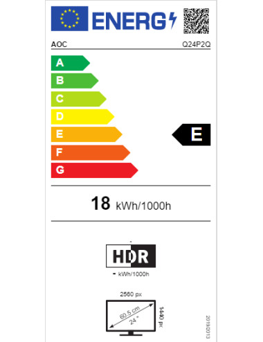 AOC | Q24P2Q | 23.8 " | IPS | QHD | 16:9 | 75 Hz | 4 ms | 2560 x 1440 | 250 cd/m | Headphone out (3.5mm) | HDMI ports quantity 1