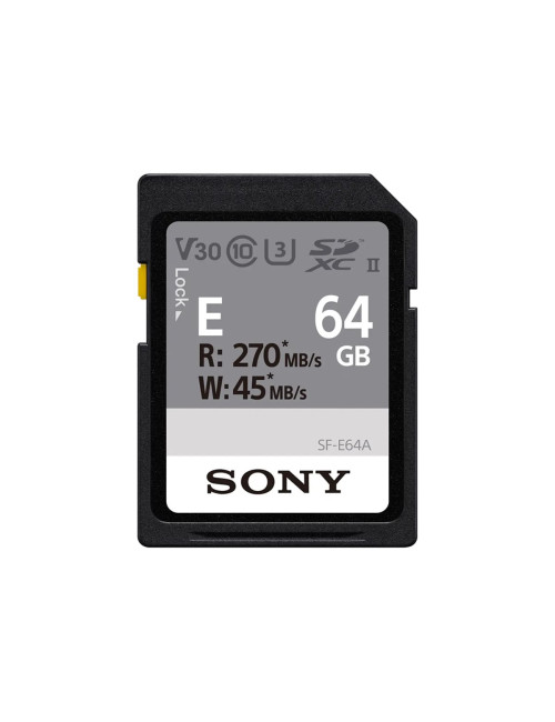 Sony | UHS-II Memory Card | SF-E SDXC Class10 | 64 GB | SDXC Memory Card | Flash memory class U3, V30
