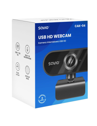 Savio CAK-04 webcam 720 MP...