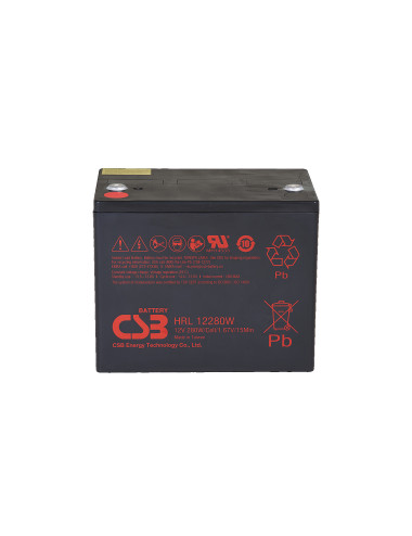 CSB Battery Battery 12V 6Ah 25W Pb F2 | HRL1225W