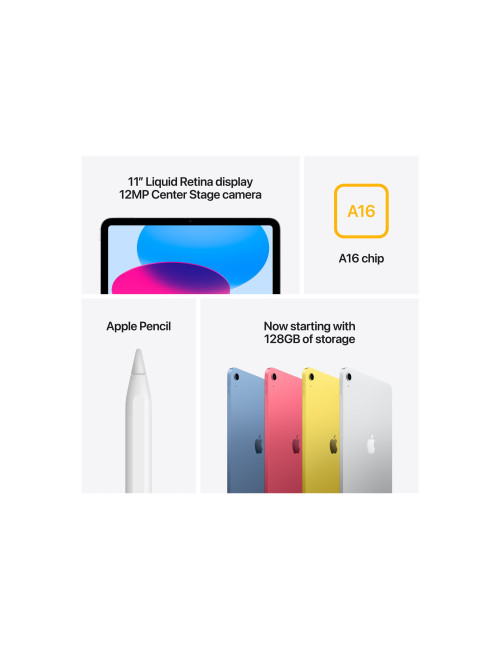 Apple iPad 11" A16 Wi-Fi + Cellular 512GB - Silver | Apple