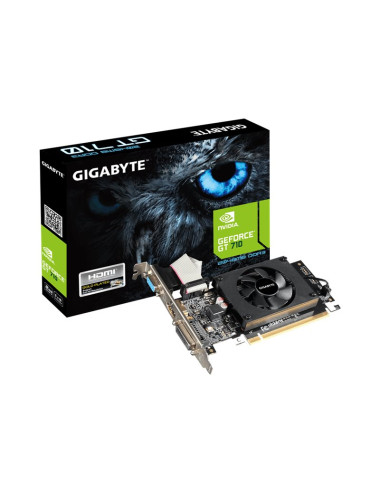 Gigabyte | GV-N710D3-2GL 2.0 | NVIDIA | 2 GB | GeForce GT 710 | DDR3 | Cooling type Active | DVI-D ports quantity 1 | HDMI ports