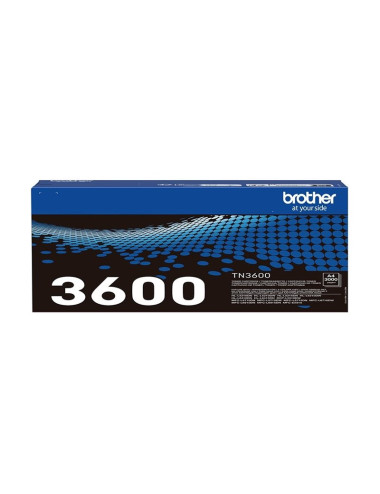 Brother TN-3600 Genuine Toner Cartridge, Black | Brother Brother | TN-3600 | Brother TN3600 - black - original - toner cartridge