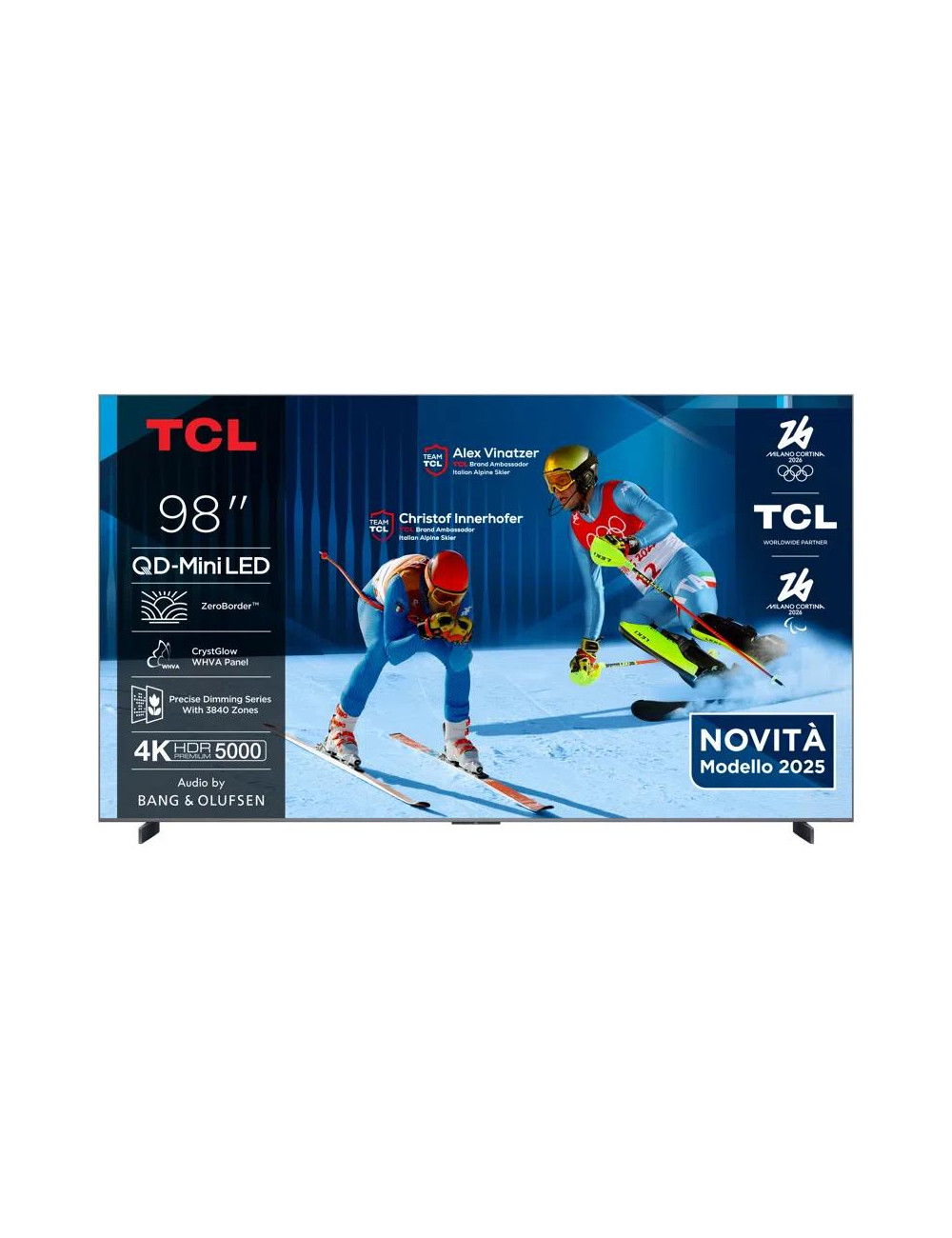 TV Set|TCL|98 "|4K Ultra HD|3840 x 2160 pixels|Flat|16:9|QLED|98Q8C