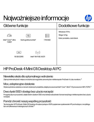 HP ProDesk 4 G1i AI PC...