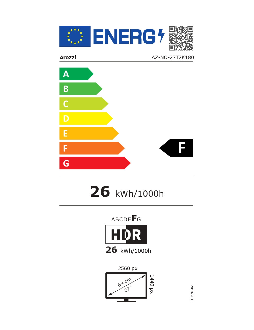 Arozzi | Nova | 27 " | IPS | QHD | 16:9 | 180 Hz | 1 ms | 2560 x 1440 pixels | 350 cd/m | HDMI ports quantity 2 | Pink