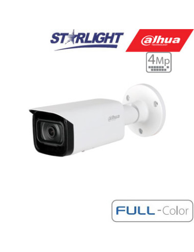 IP kam.cilindr. 4MP FULL-COLOR STARLIGHT AI,1/1.8 3.6mm.93 F1.0, 25fps, WDR, IVS, IP67, ePoE