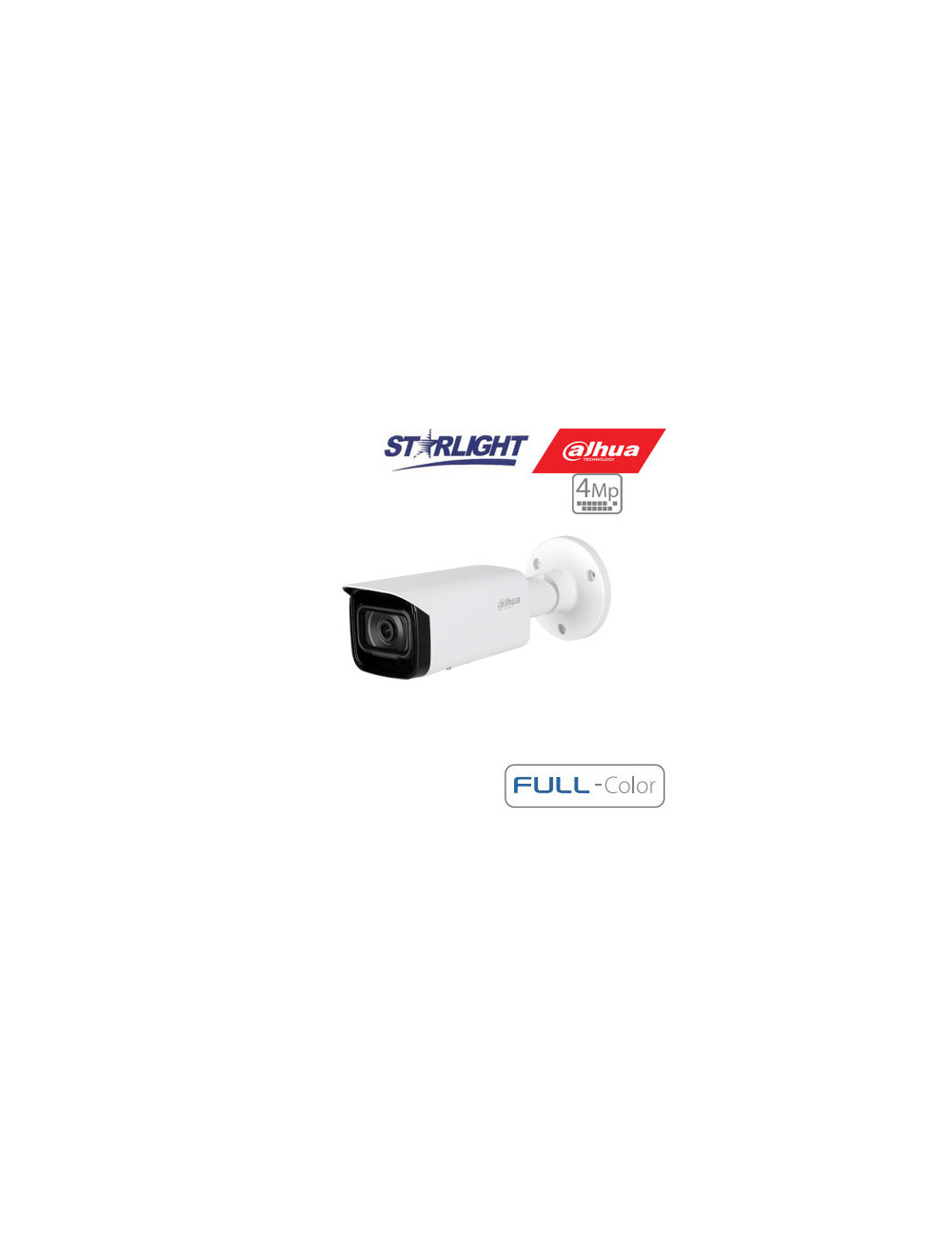 IP kam.cilindr. 4MP FULL-COLOR STARLIGHT AI,1/1.8 3.6mm.93 F1.0, 25fps, WDR, IVS, IP67, ePoE