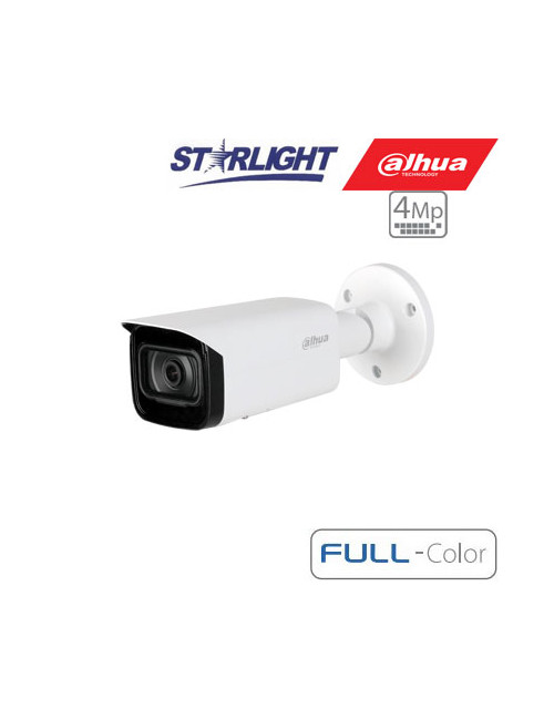 IP kam.cilindr. 4MP FULL-COLOR STARLIGHT AI,1/1.8 3.6mm.93 F1.0, 25fps, WDR, IVS, IP67, ePoE
