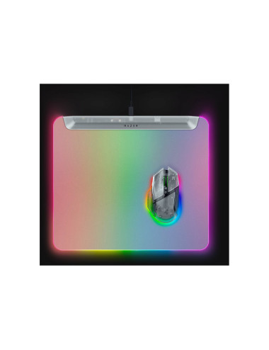Razer RGB Gaming Mouse Mat | Firefly V2 Pro | Phantom White Edition