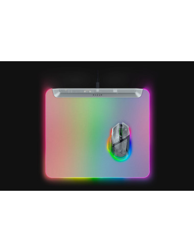 Razer RGB Gaming Mouse Mat | Firefly V2 Pro | Phantom White Edition