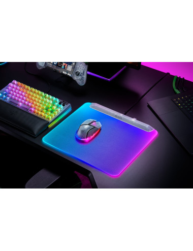 Razer RGB Gaming Mouse Mat | Firefly V2 Pro | Phantom White Edition