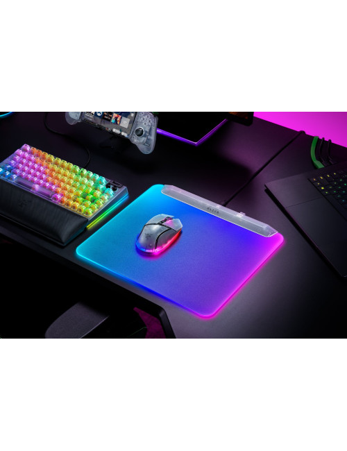 Razer RGB Gaming Mouse Mat | Firefly V2 Pro | Phantom White Edition