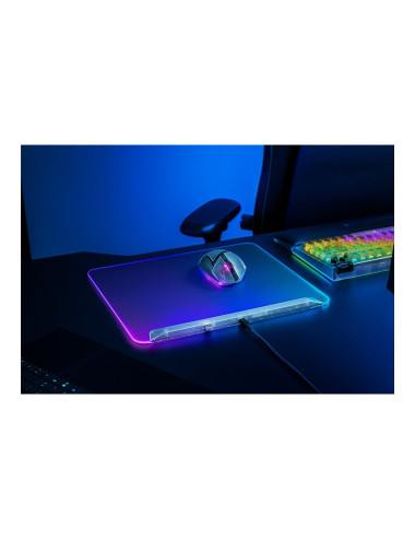 Razer RGB Gaming Mouse Mat | Firefly V2 Pro | Phantom White Edition