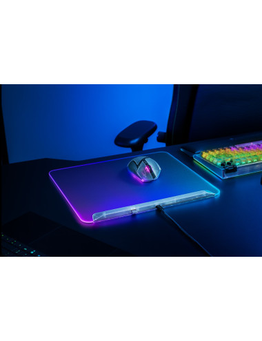 Razer RGB Gaming Mouse Mat | Firefly V2 Pro | Phantom White Edition