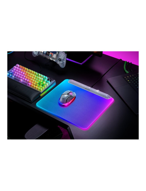 Razer RGB Gaming Mouse Mat | Firefly V2 Pro | Phantom White Edition